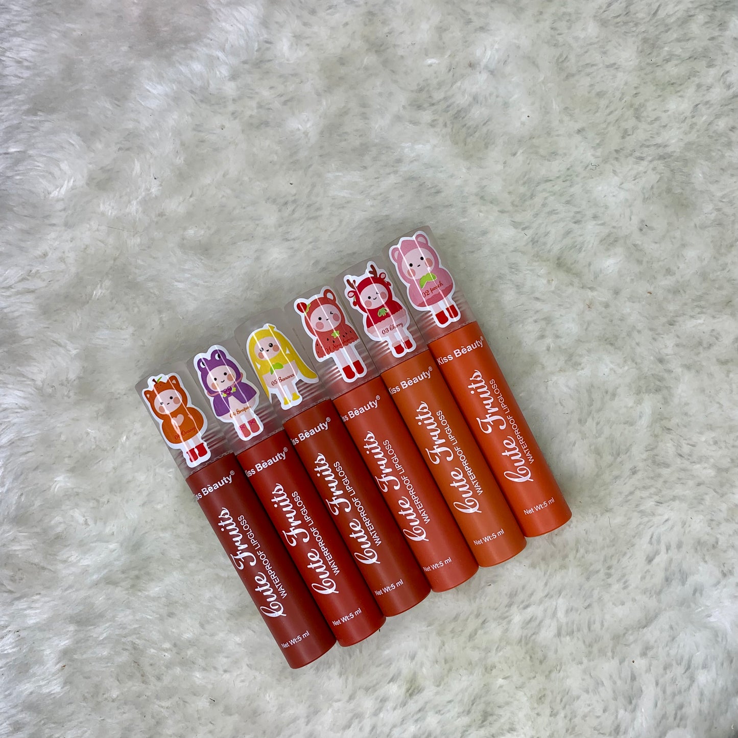 Affordable Makeup | KISS BEAUTY Cute Fruits Waterproof Lipgloss